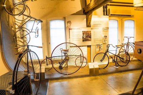 Old bicycles, PS.SPEICHER Museum, Einbeck, Lower Saxony, Germany