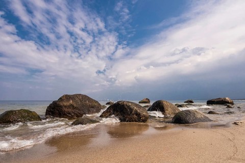 The Baltic Sea coast on the island of Rügen