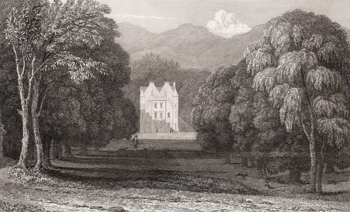 Aberuchill Castle, Comrie, Perthshire, 19th century, from Modern Athens by Th. H. Shepherd