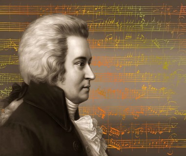 Wolfgang Amadeus Mozart, 1756 – 1791, composer of classical music, First Viennese School, notesheet