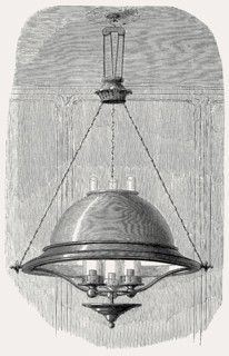 Oil lamp, 19th century