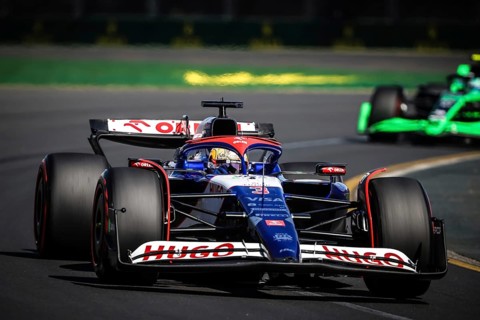 MELBOURNE, AUSTRALIA, MARCH 24: Daniel Ricciardo of Australia drives the Visa Cash App RB Formula