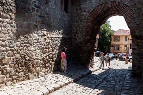 Hisar Kapia is a medieval gate. Plovdiv, Bulgaria