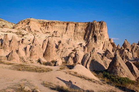 Imaginary Valley, a valley full of unique rock formations in Cappadocia, Turkey