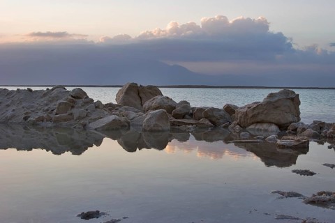The Dead Sea near to medical beach Ein-Bokek