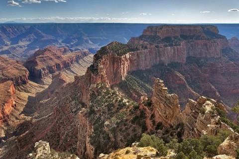 A mountain circuit inside Grandee of the Canyon in the USA