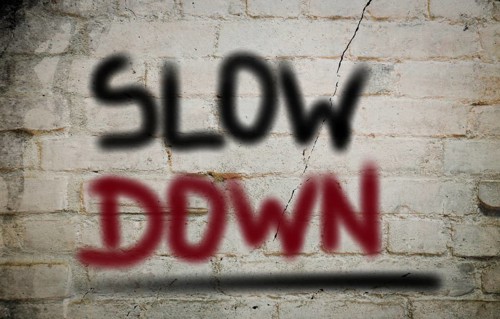Slow Down Concept