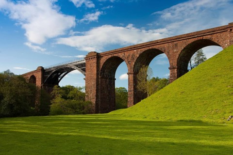 Lune viaduct - the typical viaduct in Yorkshire Dales National Park, Great Britain