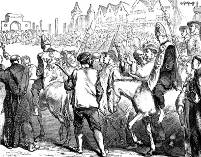 An auto-da-fé or auto da fé, auto de fe, the ritual of public penance, Inquisition punishment,