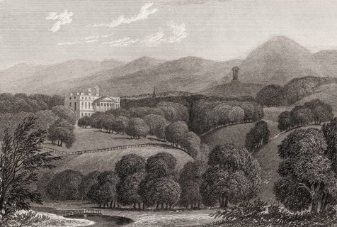 Penicuik House, Penicuik, Midlothian, Scotland, 19th century, from Modern Athens by Th. H. Shepherd