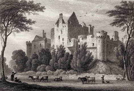 Craigmillar Castle, Edinburgh, Scotland, 19th century, from Modern Athens by Th. H. Shepherd