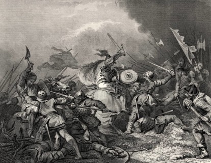 Die Schlacht von Hastings, am 14. Oktober 1066