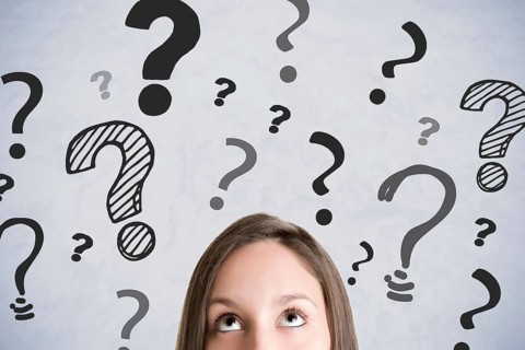 Woman thinking and having many doubts
