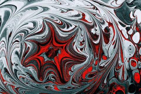Ebru marble conch effect surface pattern design for print