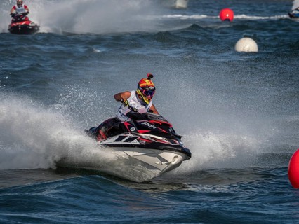 Olbia, Italy - September 16 - 20192 Aquabike world Championship gran prix of Italy