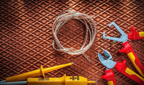 Insulation strippers cutter electric wire tester on dielectric cover