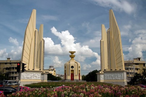 Thailand's Democracy Monument was commissioned in 1939 to commemorate the 1932 Siamese coup d'état