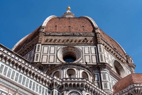 The giant cupola of the cathedral Santa Maria del Fiore in Florence, Italy