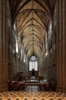 View from the choir into the nave, St., Sankt, Saint