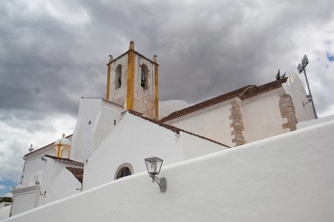 Renovated historic Church of Santa Maria do Castelo, Tavira, Algarve, Portugal
