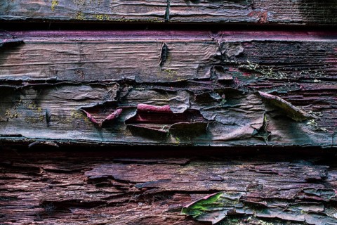 Old rusty railway vehicle parts