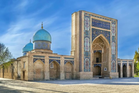 Madrasah Barak Khan is a famous building of 1532 year in the city of Tashkent, Uzbekistan