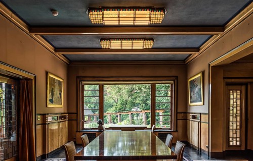 Uccle, Brussels/ Belgium, 05 24 2018: Atr nouveau luxury interior of the Van Buuren museum