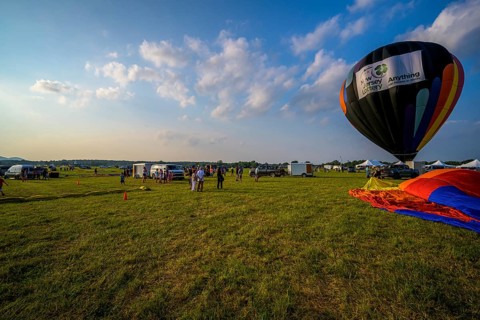 The New Jersey Lottery Festival of Ballooning, Solberg Airport, Whitehouse Station, NJ, USA, July