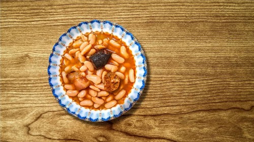 Fabada Asturiana, White Bean Stew, Spanish Cuisine, Spanish Gastronomy, Asturias, Spain