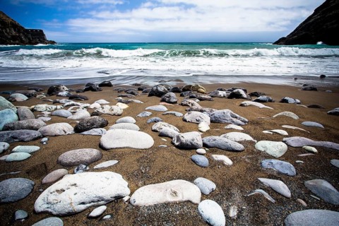 Beach on the island of La Gomera, Spain