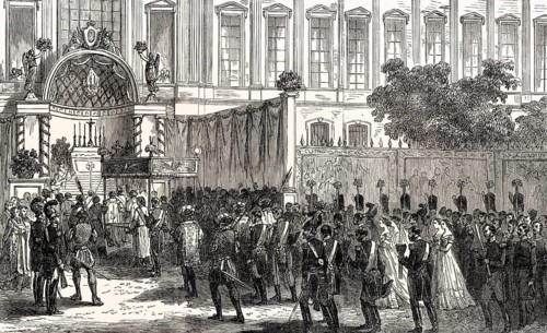 A Jesuit procession at Paris, France, 19th century