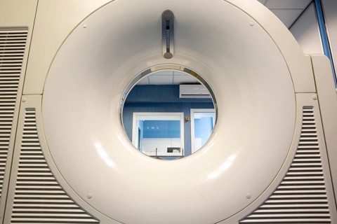 Magnetic resonance imaging (MRI) scan in a new neurosurgery clinic in a modern hospital specialized
