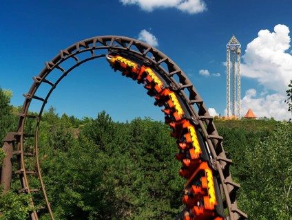Dragon Mountain Roller Coaster at Marineland Niagara Falls Ontario Canada 2009