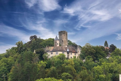 The medieval Castle Krautheim, Hohenlohe, Baden-Württemberg, Germany