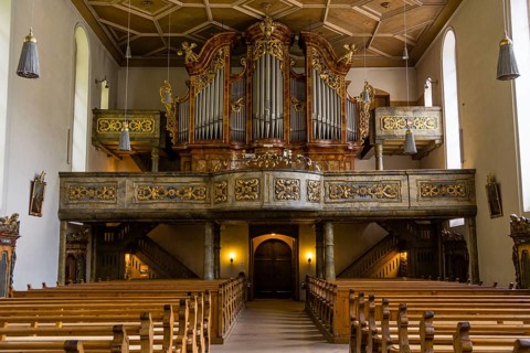 Iglesia barroca Maria in der Tanne, del año 1700, Triberg, Baden-Wurtemberg, distrito de Selva