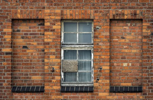 Windows on old buildings