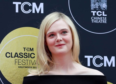 Elle Fanning at TCM Hosts Handprint And Footprint Ceremony Honoring Michelle Pfeiffer held at the