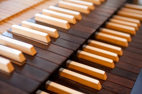 Keyboard of a pipe organ