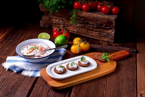 Rustic crab salad