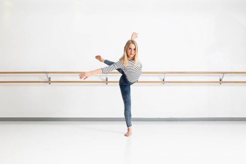 An image of a female dancer in action