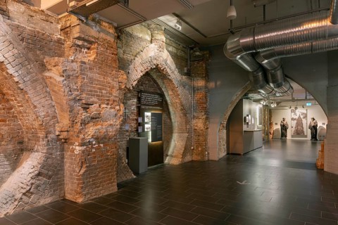 Hamburg, former main church of St Nikolai, today a memorial against the bombing and a memorial,