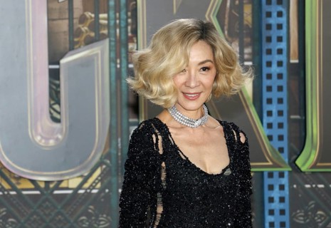 Michelle Yeoh at the Los Angeles premiere of 'Wicked' held at the Dorothy Chandler Pavilion in Los
