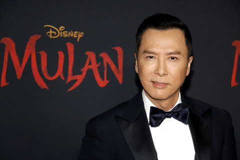 Donnie Yen at the World premiere of Disney's 'Mulan' held at the Dolby Theatre in Hollywood, USA on