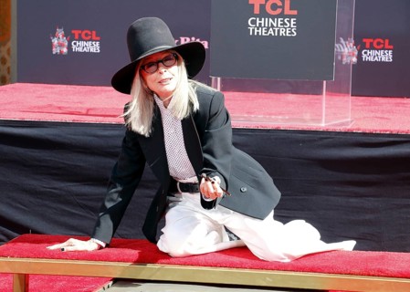Diane Keaton at Diane Keaton Hand- and Footprint Ceremony held at the TCL Chinese Theater in