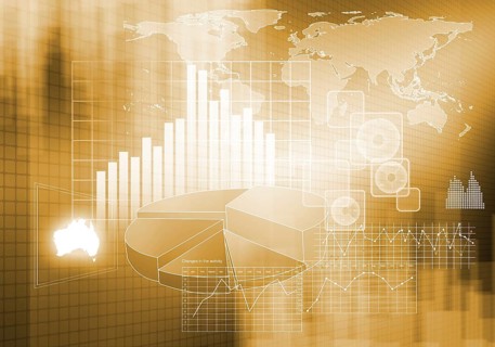Digital background image with graphs and diagrams