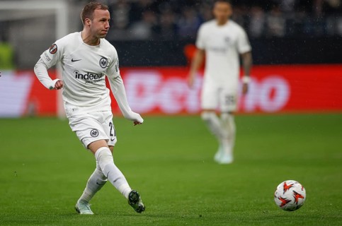 Football, Europa League, round of 16 second leg, 2024/2025, Eintracht Frankfurt vs. Ajax Amsterdam,