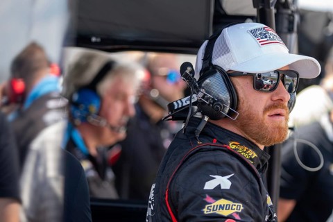 NASCAR Xfinity Series driver, Jeb Burton takes to the track to practice for the Tennessee Lottery
