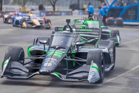 INDYCAR Series driver, AGUSTIN HUGO CANAPINO (R) (78) of Arrecifes, Argentina, travels through the