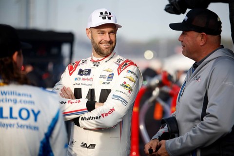 NASCAR Xfinity Series driver, Shane van Gisbergen gets ready for the ToyotaCare 250 in Richmond,