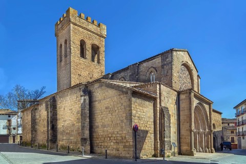 Church of Santiago was constructed between the 12th and 13th centuries in Romanesque style,